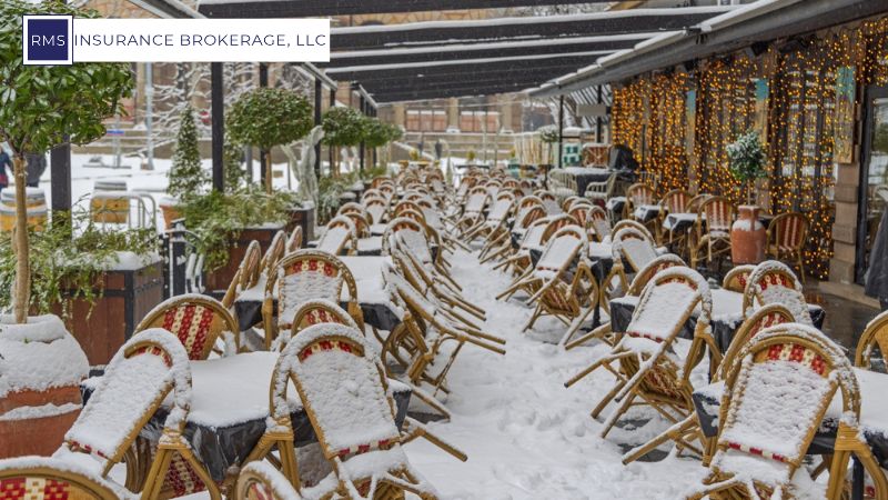 Restaurant in Winter Weather